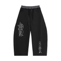 Plaid Waistband Barrel Sweatpants